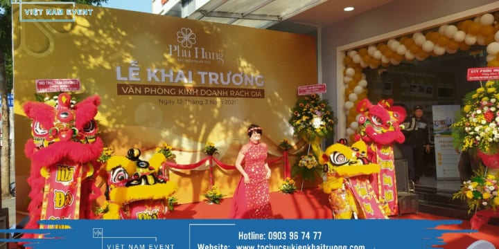 Tổ chức lễ khai trương chuyên nghiệp tại Quảng Ngãi